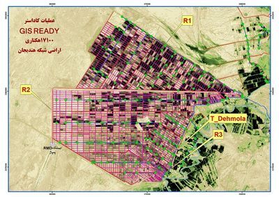 پایان نقشه برداری شبکه آبیاری هندیجان
