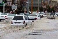 هشدار : احتمال آبگرفتگی معابر و اختلال در تردد خودروها در مازندران