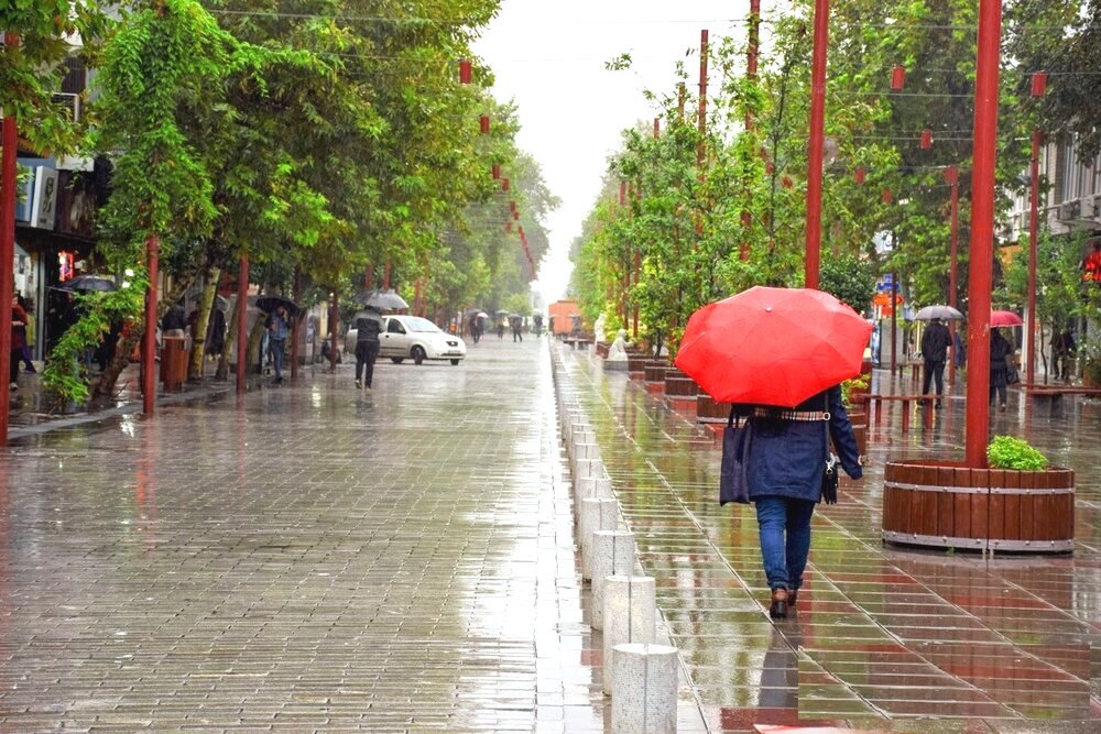 بارش باران رحمت بهاری بر سر گیلانیان