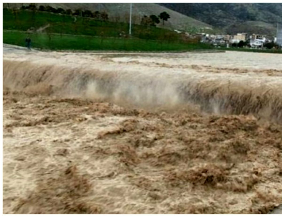 خسارت سیلاب به روستای تختان دهلران