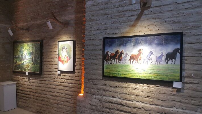 نمایشگاه نقاشی سرزمین مادری در تربت‌حیدریه دایر شد