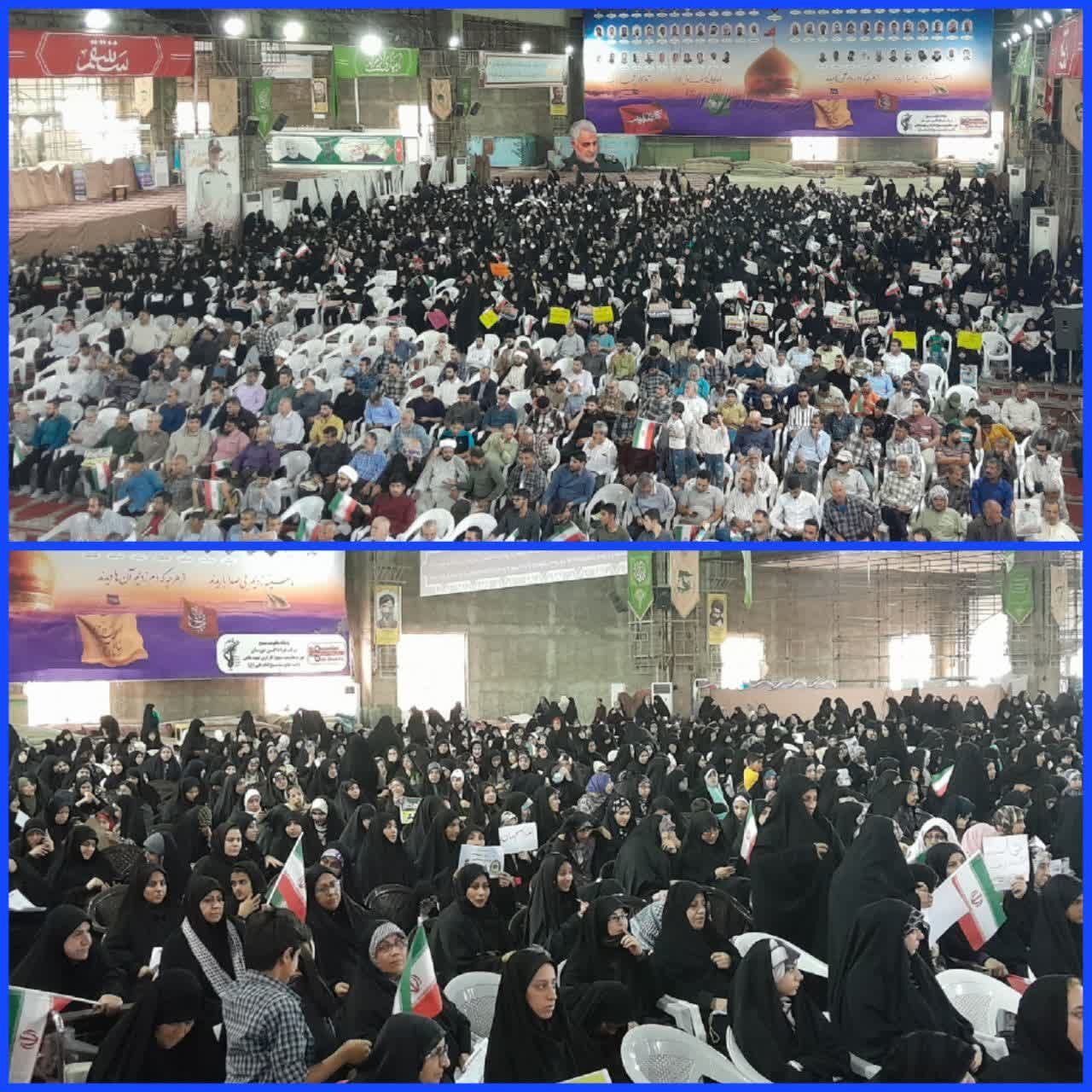 قدردانی فرمانده فراجا استان از حضور باشکوه مردم خوزستان در اجتماع بزرگ حمایت از طرح نور