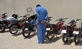 دستگیری سارق موتورسیکلت در خاتم