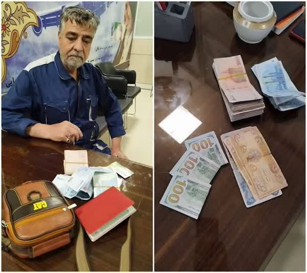 کارگر پاکدست فرودگاه، کیف پول ۷۲ میلیون‌تومانی را به صاحبش بازگرداند