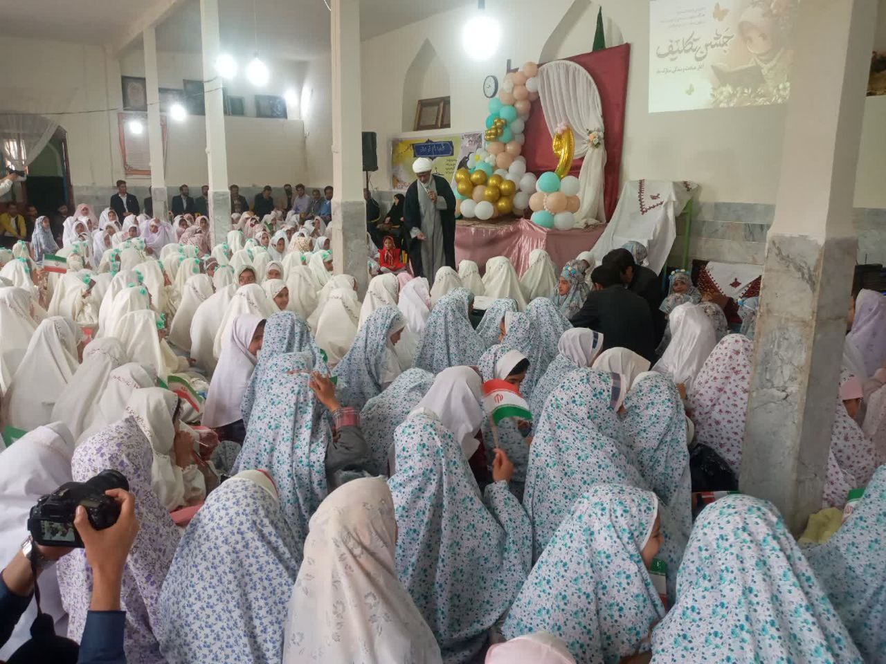 برگزاری مراسم جشن تكليف دانش آموزان دختر در شهر نسر  