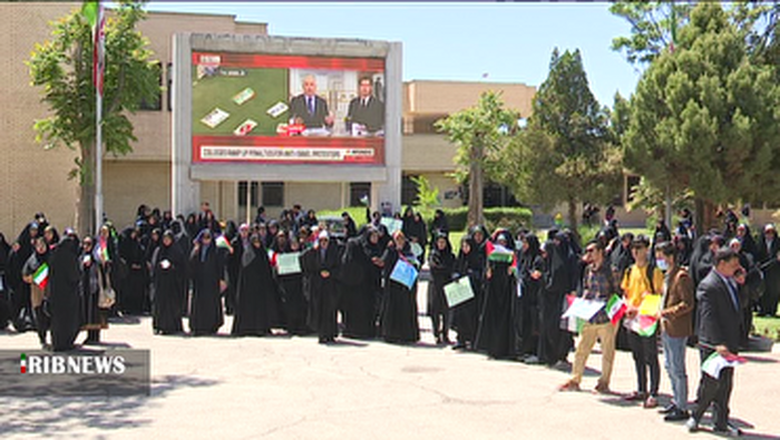 بیداری دانشجویان کرمانی در حمایت از غزه