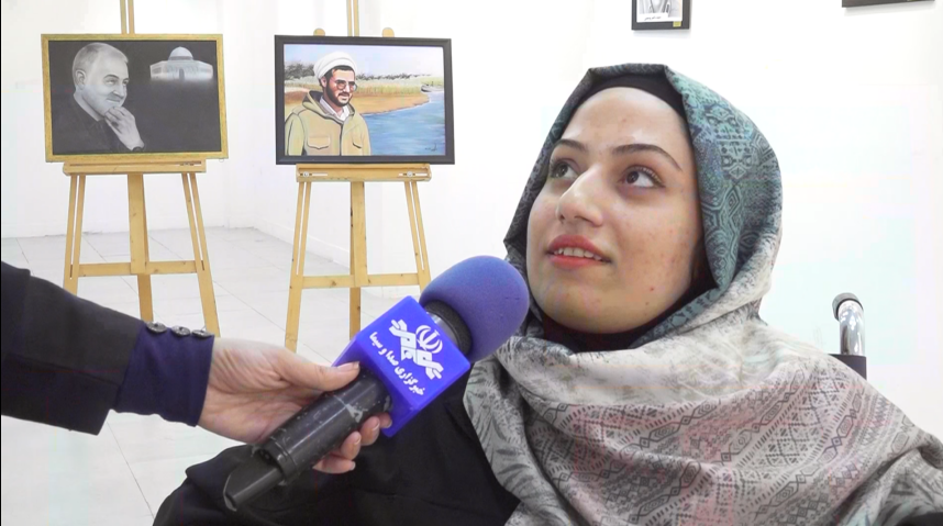 برپایی نمایشگاه سیاه قلم «فرزندان روح الله» در بوشهر