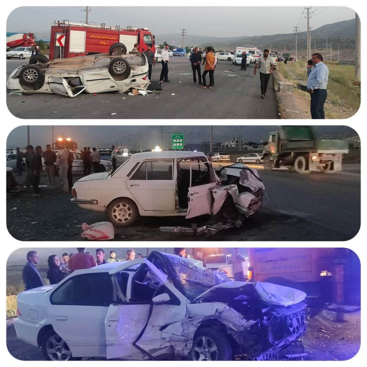 خودروهای شوتی در کمربندی یاسوج باز هم حادثه آفریدند