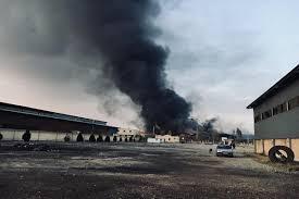 آتش سوزی در یکی از واحد‌های تولیدی بهار