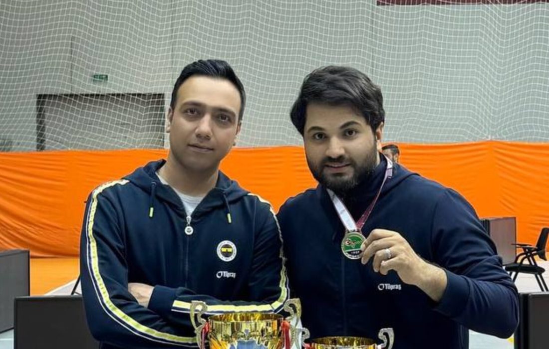 لژیونر ایرانی قهرمان دوگانه‌ی لیگ برتر و جام حذفی تنیس روی میز ترکیه