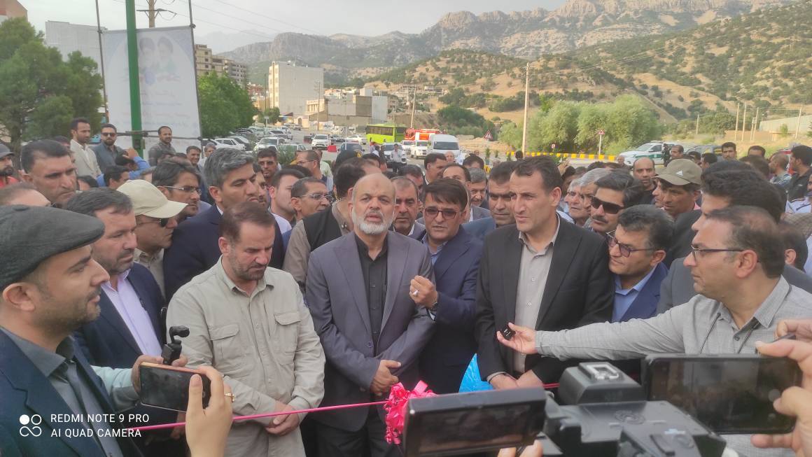 افتتاح پل چهارم بشار یاسوج با حضور وزیر کشور
