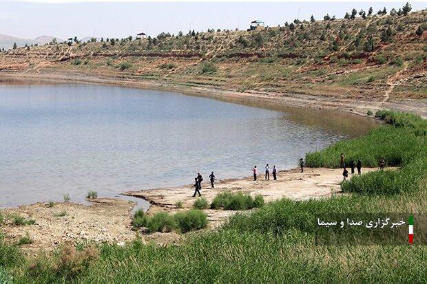 دریاچه بزنگان بعد از یکسال خشکیدگی پر آب شد