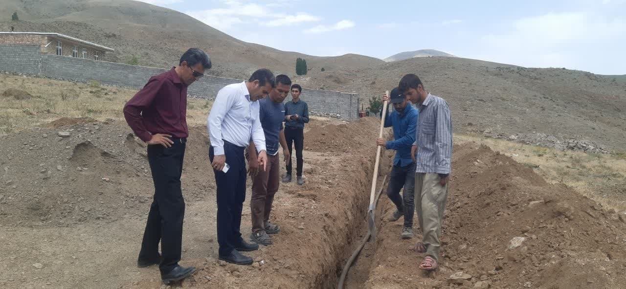 توسعه ۱۵۰ متر شبکه آبرسانی روستای قشلاق شهرستان خوی