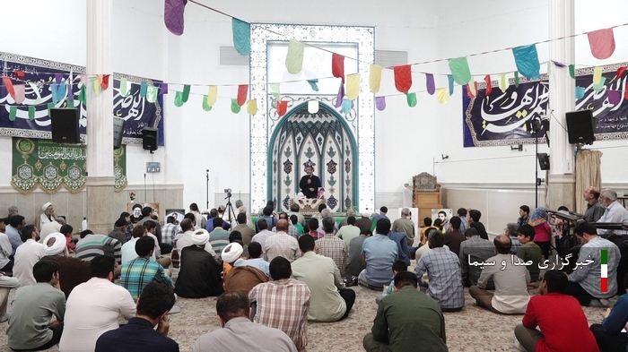 اجتماع حماسی مردم پردیسان در مسجد خاتم الانبیا