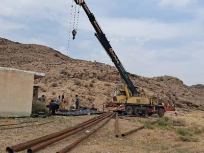 تجهیز مجدد چاه کوه درز زاهد شهر شهرستان فسا