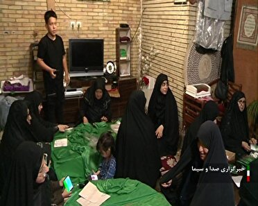 دوخت ٥٥هزار دست  لباس برای  همایش شیرخوارگان حسینی استان کرمان