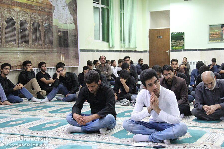 مراسم عزاداری دانشجویی در دانشگاه علوم پزشکی استان