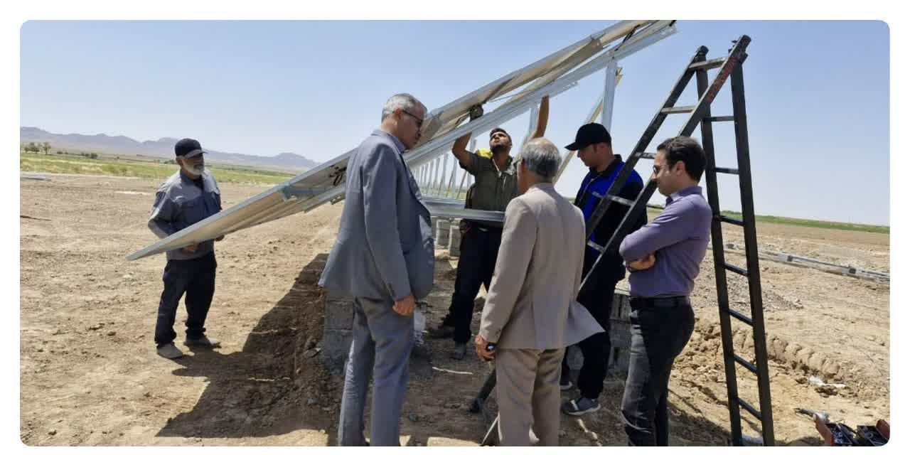 نصب اولین نیروگاه خورشیدی چاههای کشاورزی در شهرستان خواف