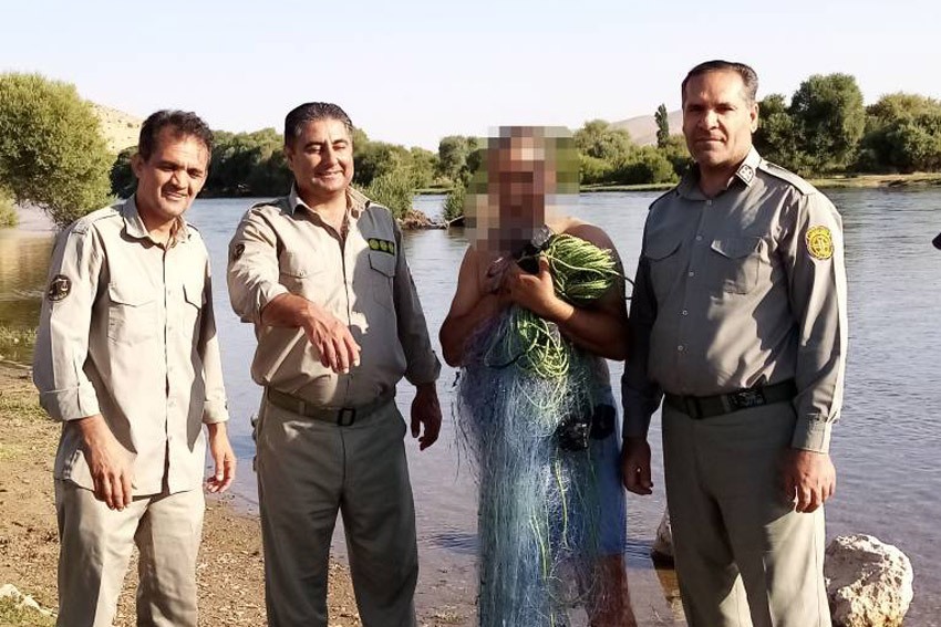 دستگیری متخلفین صید غیرمجاز در شهرستان شاهیندژ