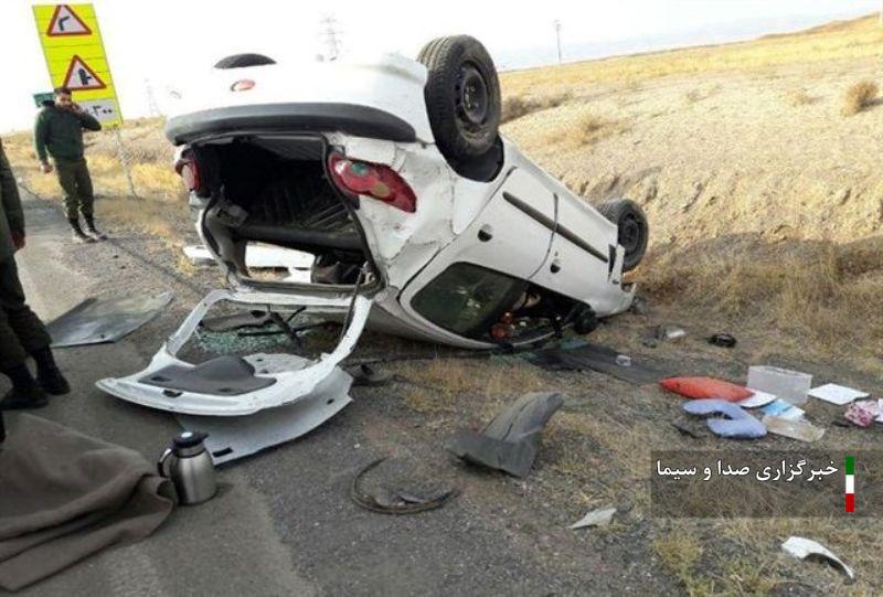 واژگونی خودروی پژو ۲۰۶ در جاده شیروان به بجنورد ۴ مصدوم برجای گذاشت
