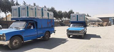 اهدا ۵۰۰ دستگاه کولر آبی به خانواده‌های نیازمند در کرمانشاه