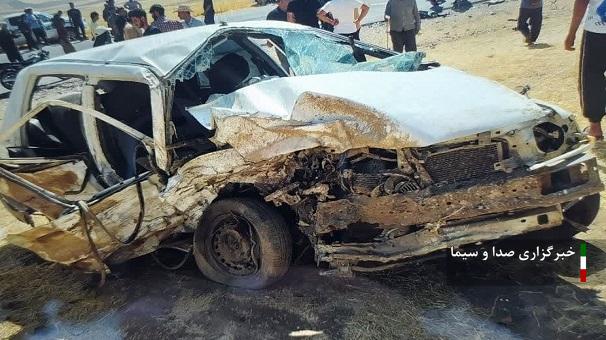 پنج فوتی و سه مصدوم حادثه رانندگی در محور بیشه خرم آباد