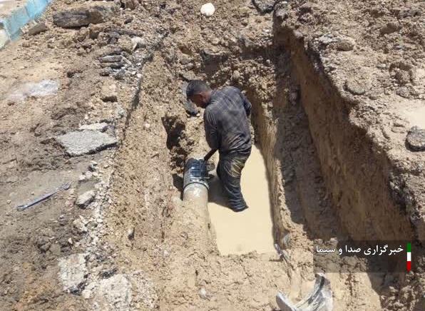 تعمیر  شبکه توزیع آب در بندر امام خمینی