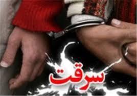 دستگیری سارق سیم و کابل برق