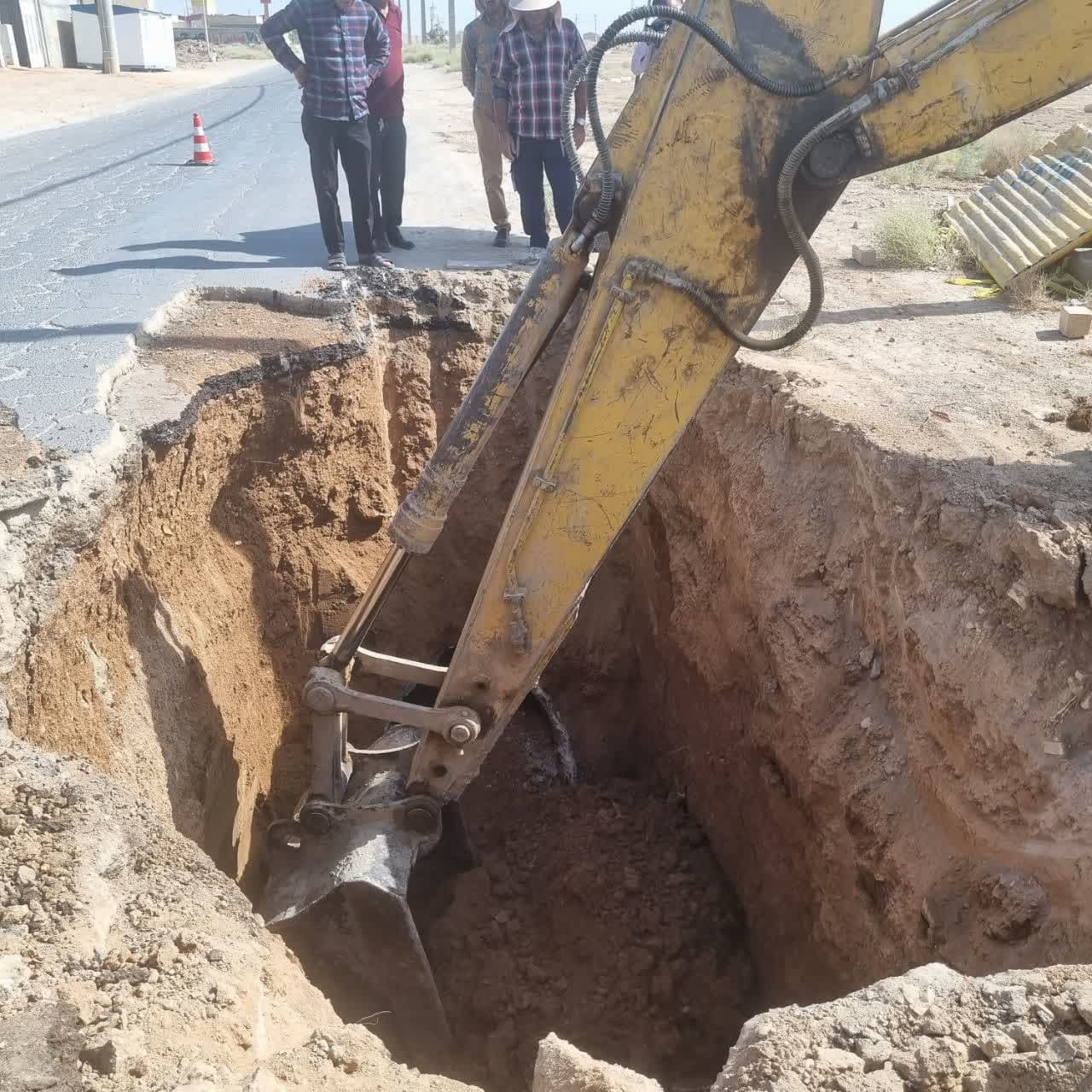 پایان بازسازی  و اصلاح کلکتور تصفیه خانه فاصلاب در جاده سنگبری‌های محمود آباد