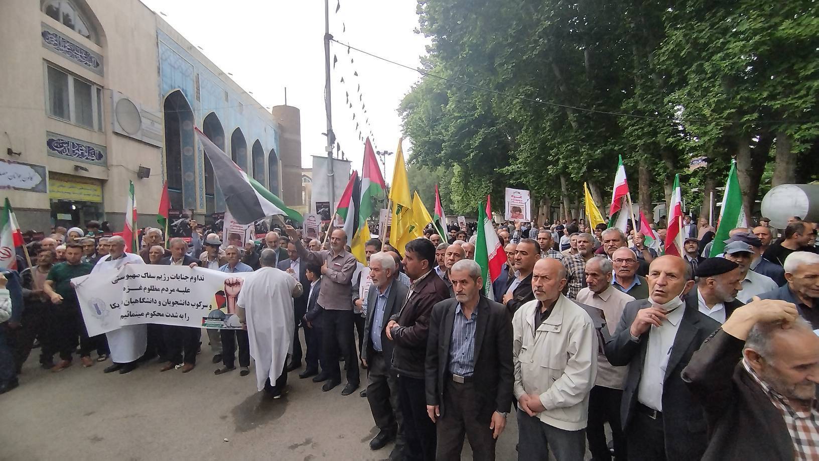 تجمع مردم البرز در محکومیت حادثه تروریستی شهادت اسماعیل هنیه