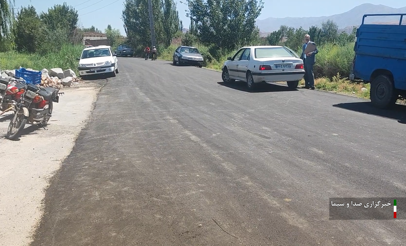 افتتاح آسفالت جاده بین مزارع بخش کشکسرای شهرستان مرند