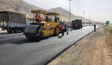 اصلاح نقاط حادثه خیز و ترمیم ۱۸۰ کیلومتر از جاده‌ کربلا در کرمانشاه