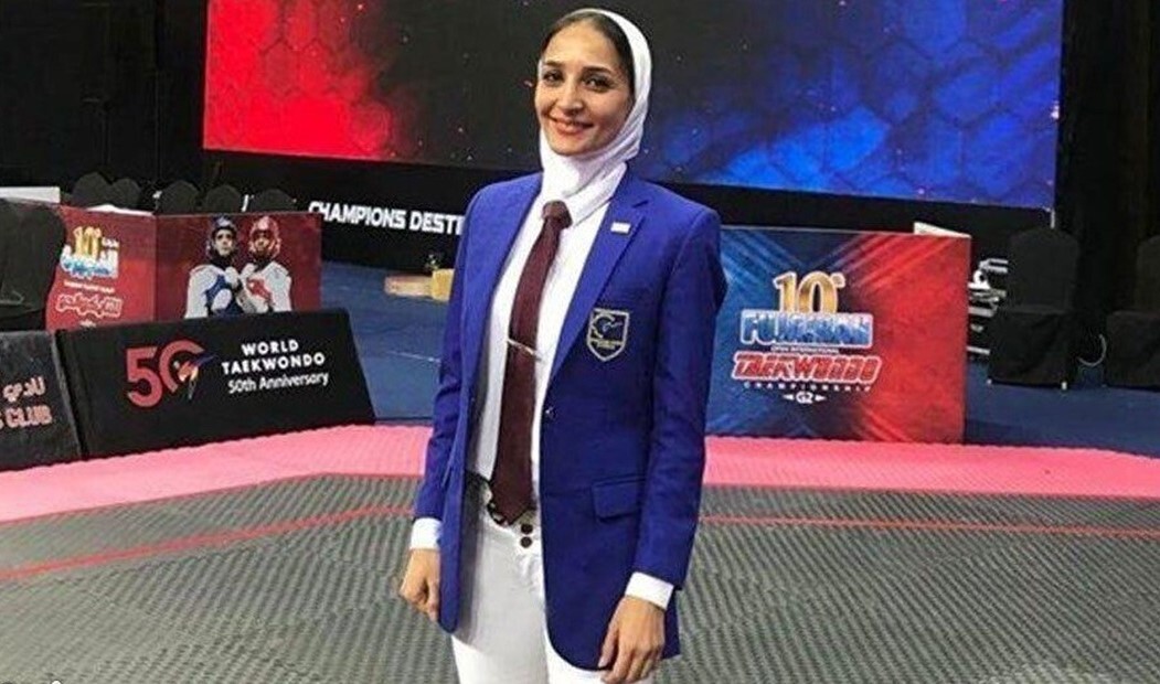 قضاوت داور بانوی ایرانی در مسابقات تکواندو المپیک