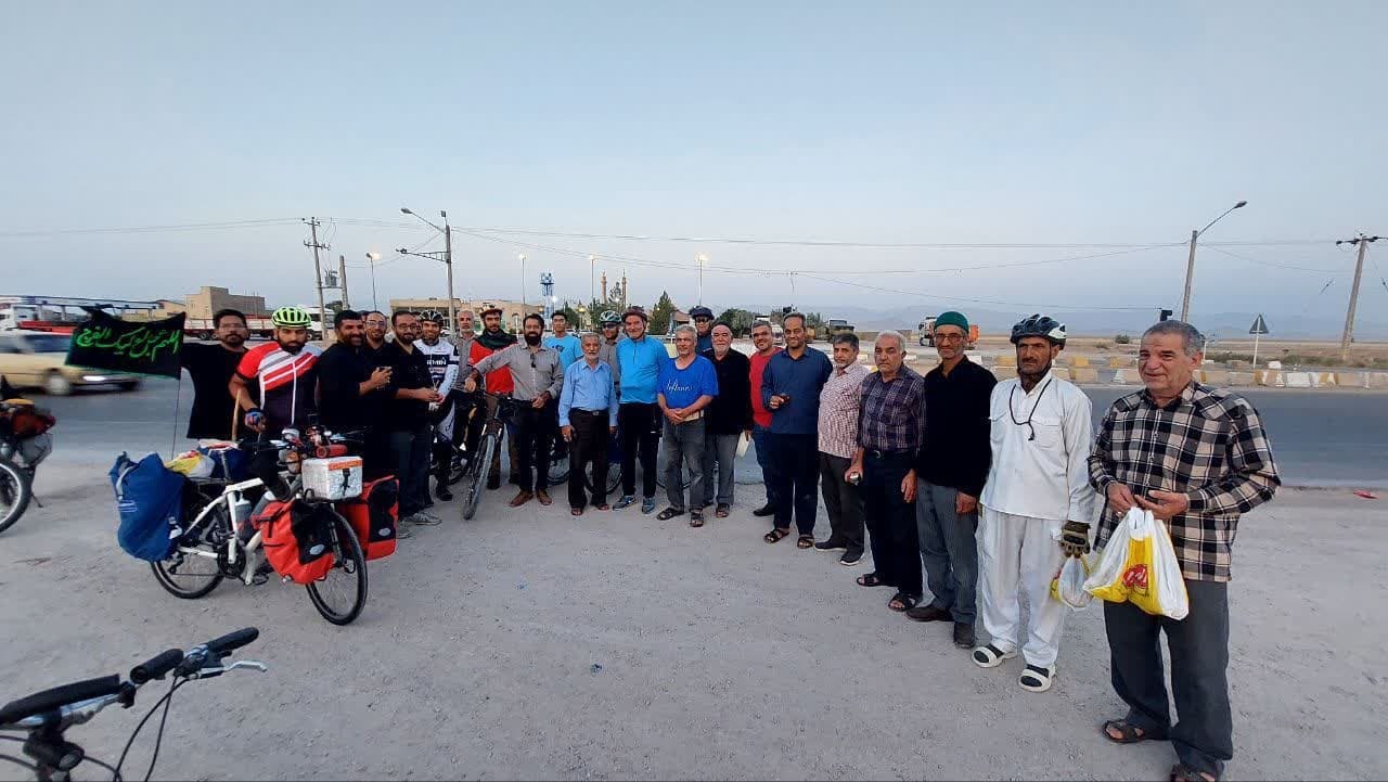 اعزام ۶ دوچرخه‌سوار بشرویه به کربلا معلی در سفر اربعین حسینی