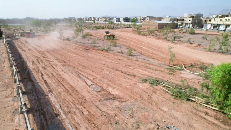 احداث بوستان خیابان طلوع در محله قاسم آباد