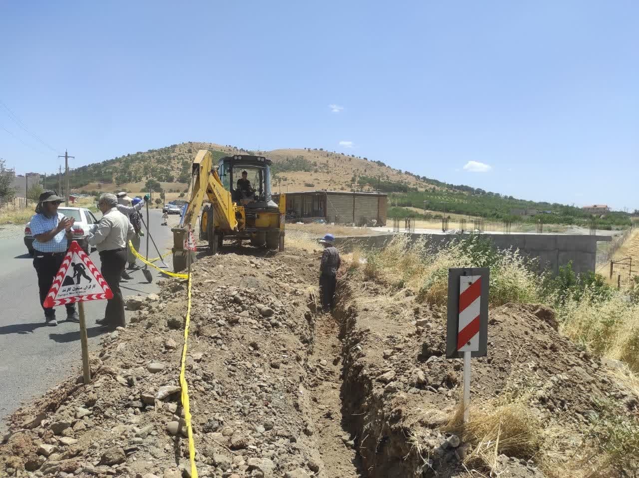 آغاز عملیات اجرایی خط انتقال آب شرب روستای نیشکولان سردشت