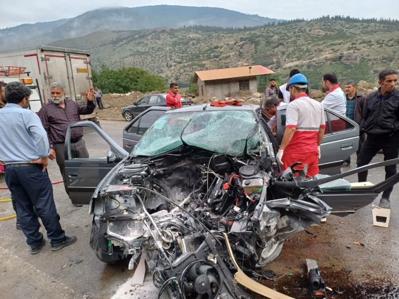 ۵ کشته و مصدوم در واژگونی خودرو در محور سوادکوه