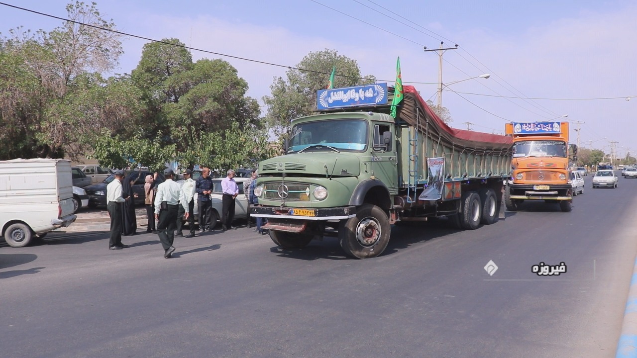 اعزام موکب اربعین حسینی شهرستان فیروزه به کربلای معلی