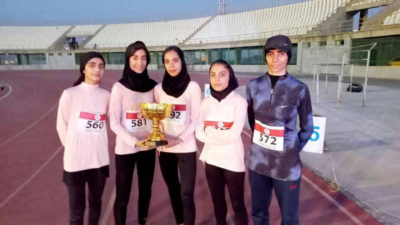 قهرمانی خوزستان درمسابقات دوومیدانی جوانان دختر کشور