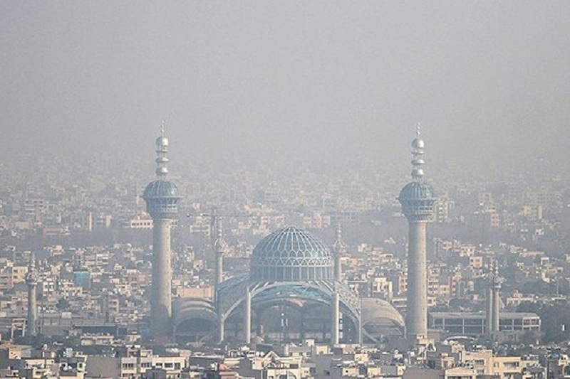 جیغ بنفش آلودگی هوا در خمینی شهر و دوشهر قرمز 