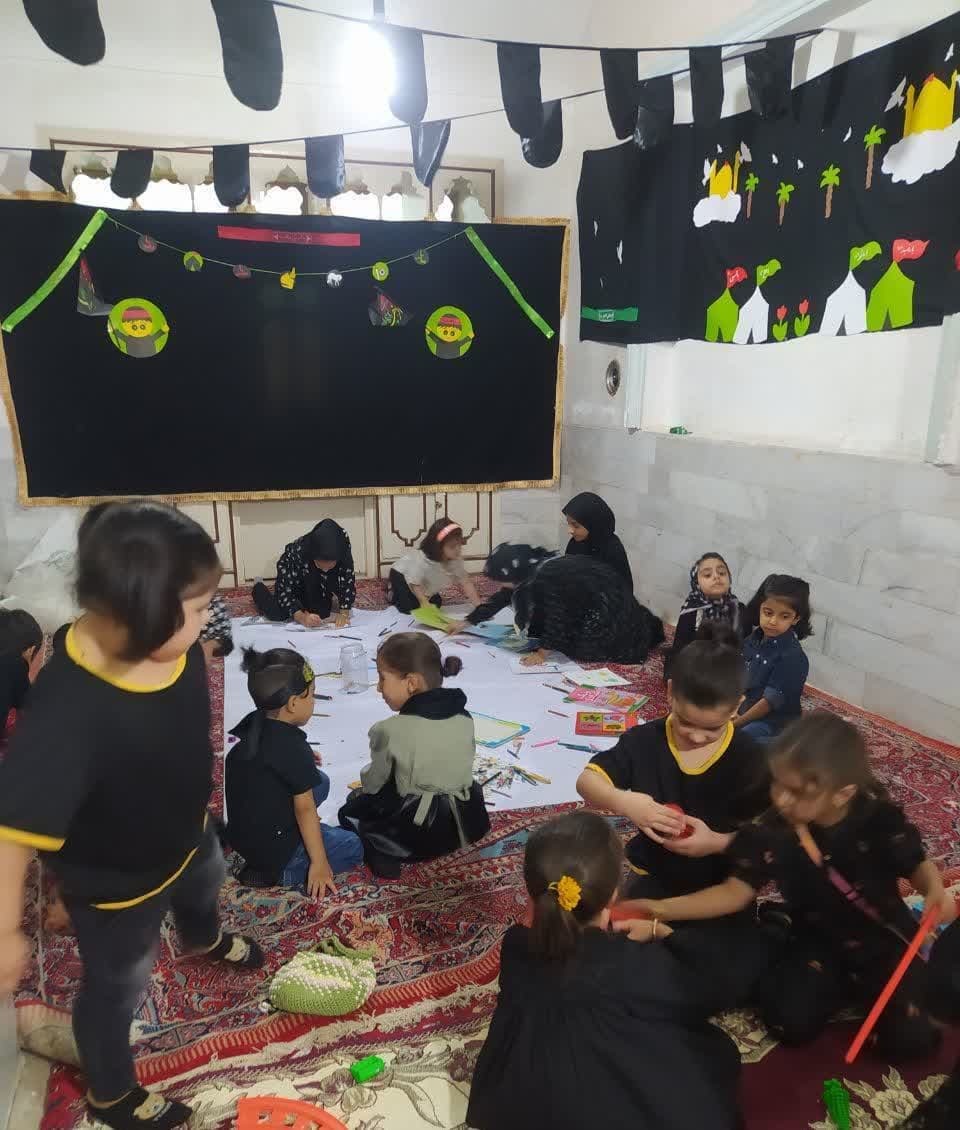 برپایی خانه کودک با هدف ترویج فرهنگ حسینی در اشکذر