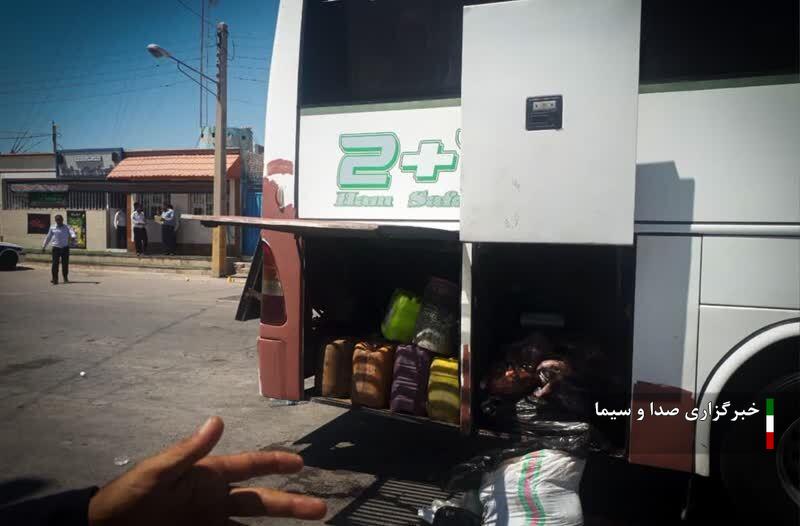 کشف جگر و آلایش دامی از در اتوبوس بین شهری در ماهشهر