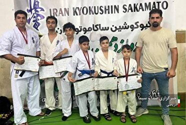 کسب شش نشان برتر کاراته کاران کیش در مسابقات قهرمانی کشور