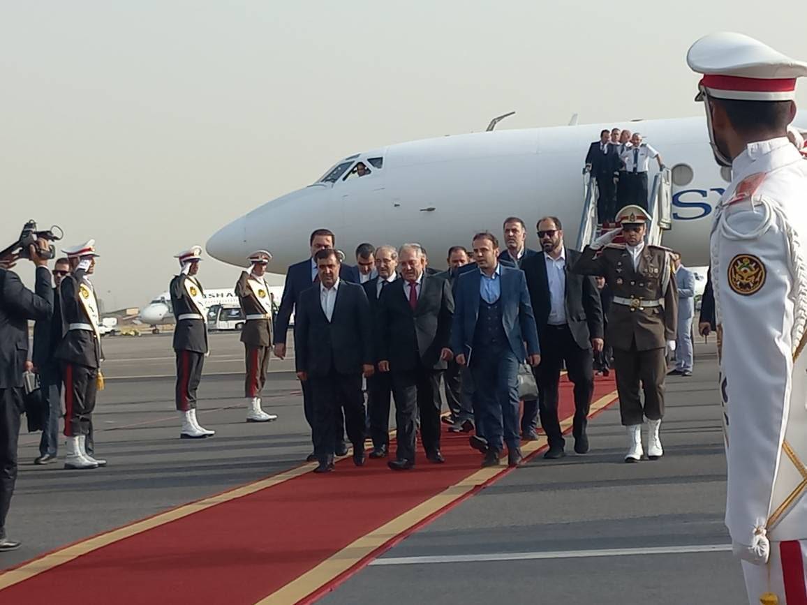 * نخست وزیر سوریه وارد تهران شد