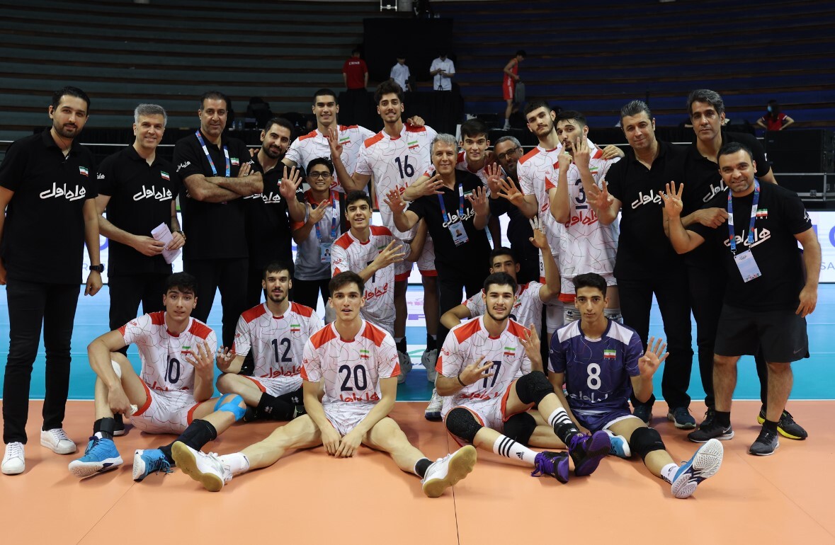 والیبال قهرمانی جوانان آسیا؛ ایران با شکست اندونزی فینالیست شد
