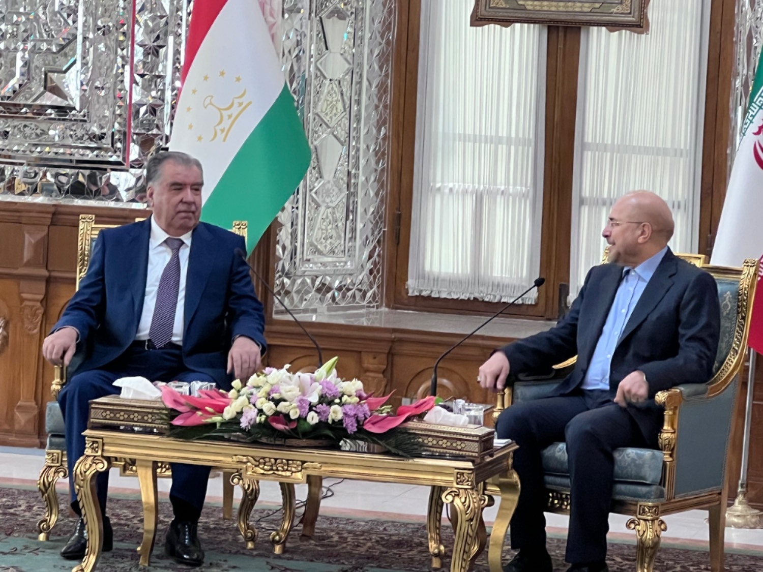 دیدار رئیس مجلس با رئیس جمهور تاجیکستان