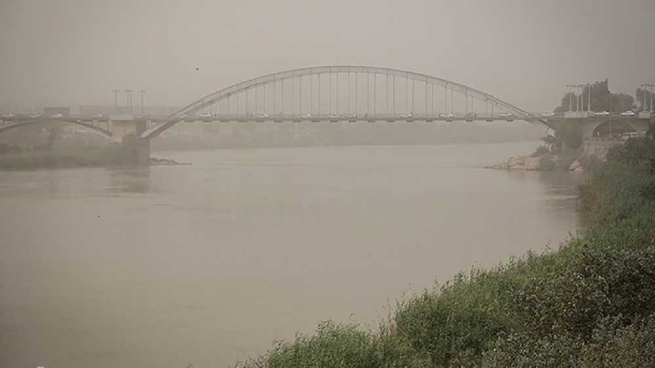 خرمشهر در وضع قرمز و آبادان در وضع نارنجی آلودگی هوا