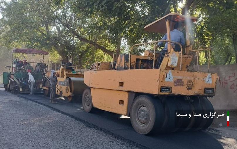 آسفالت ریزی ۳۵ کیلومتر راه روستایی در مراغه