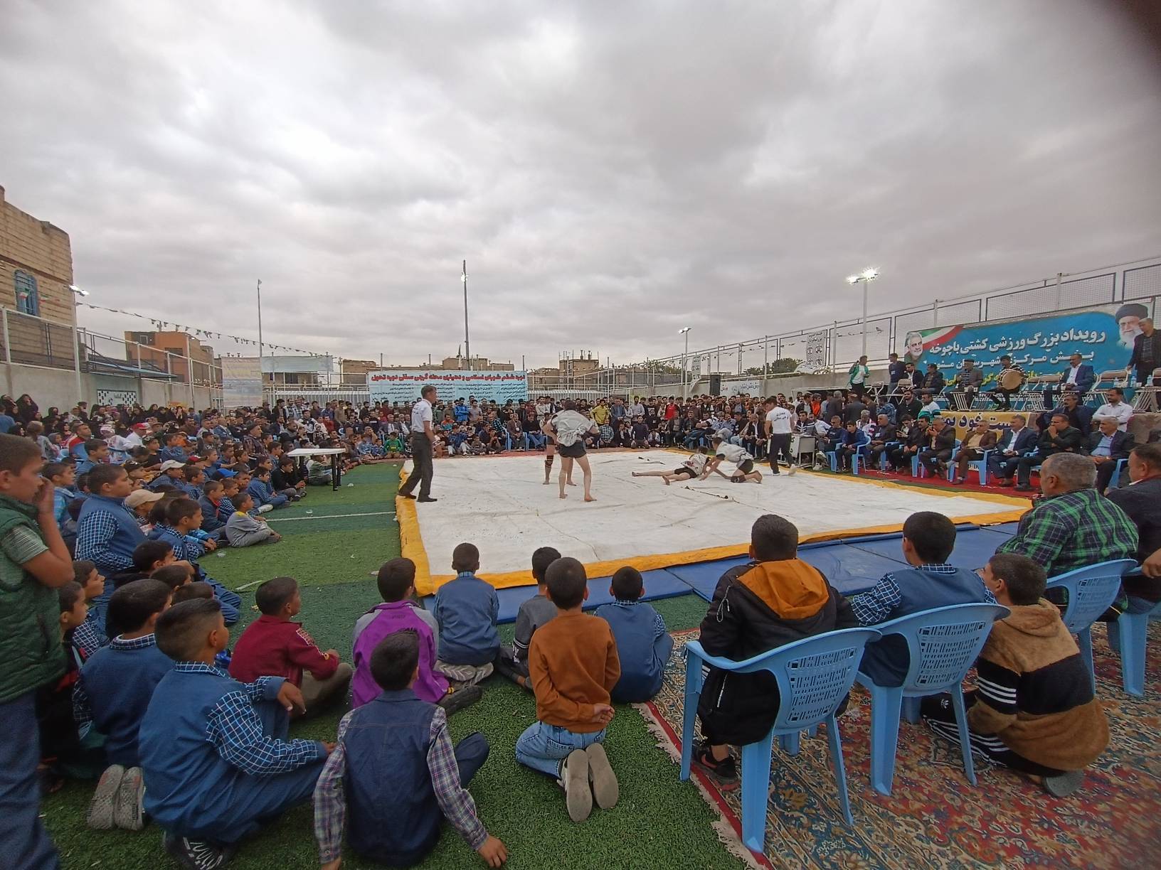 برگزاری مسابقات کشتی با چوخه «وعده صادق ۲» در روستای گرجی سفلا مشهد