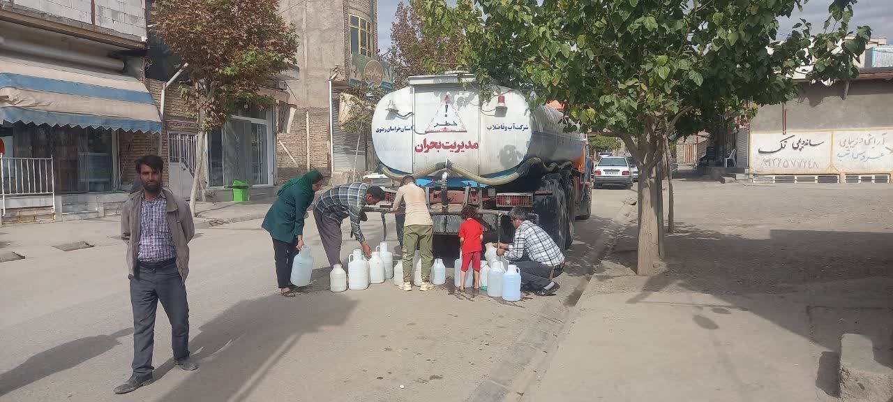 حل مشکل قطعی آب ١۵٠٠ خانوار روستای باغشن نیشابور